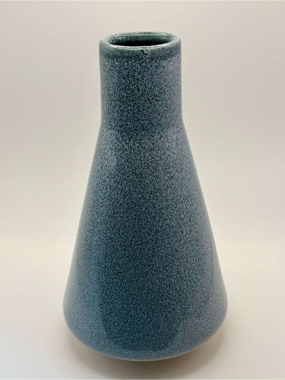 Speckled Blue Ceramic Vase